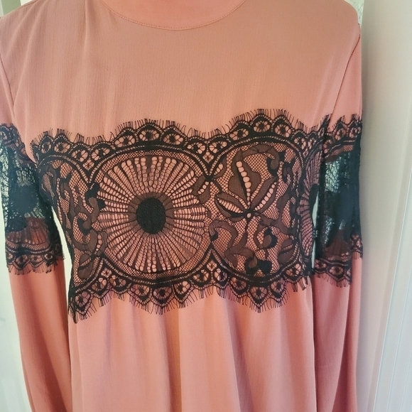 Lace detailed pink Blouse XS - Picture 2 of 10